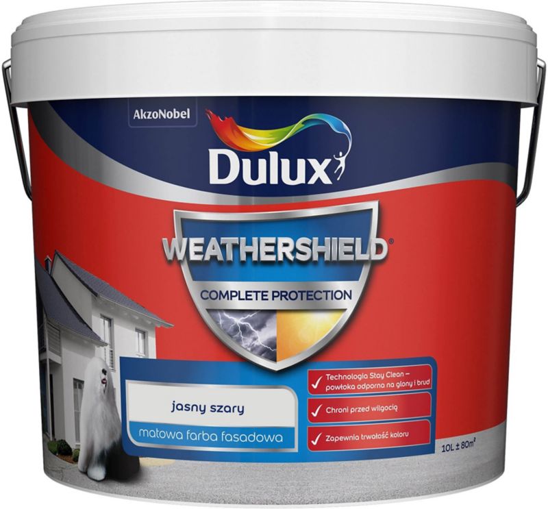 Dulux Complete facademaling lys grå 10 l
