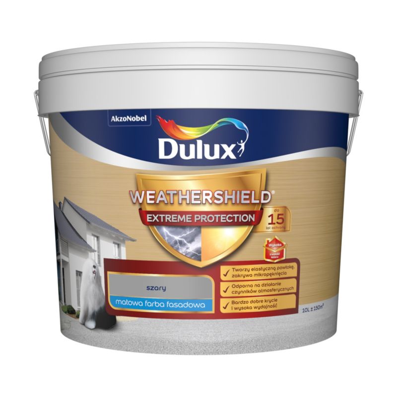 Dulux Extreme facadefarve grå 10 l
