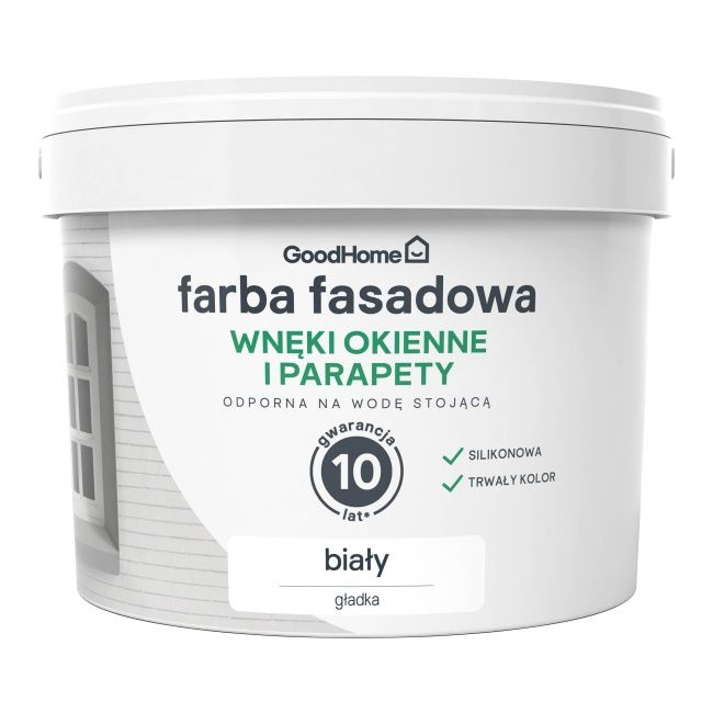 GoodHome O&D facadefarve hvid 2,5 l