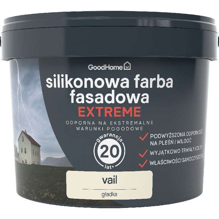 GoodHome Premium Vail facadefarve 10 l
