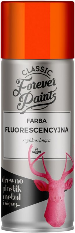 Hurtigtørrende fluorescerende spraymaling Forever Paints 400 ml orange