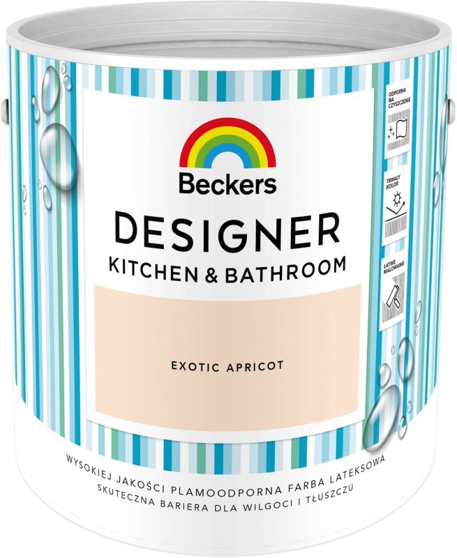 Beckers Designer Kitchen & Bathroom farve Exotic Abrikos 2,5 l