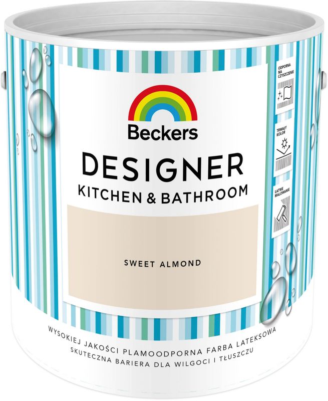 Beckers Designer Kitchen & Bathroom farve Sweet Almond 2,5 l
