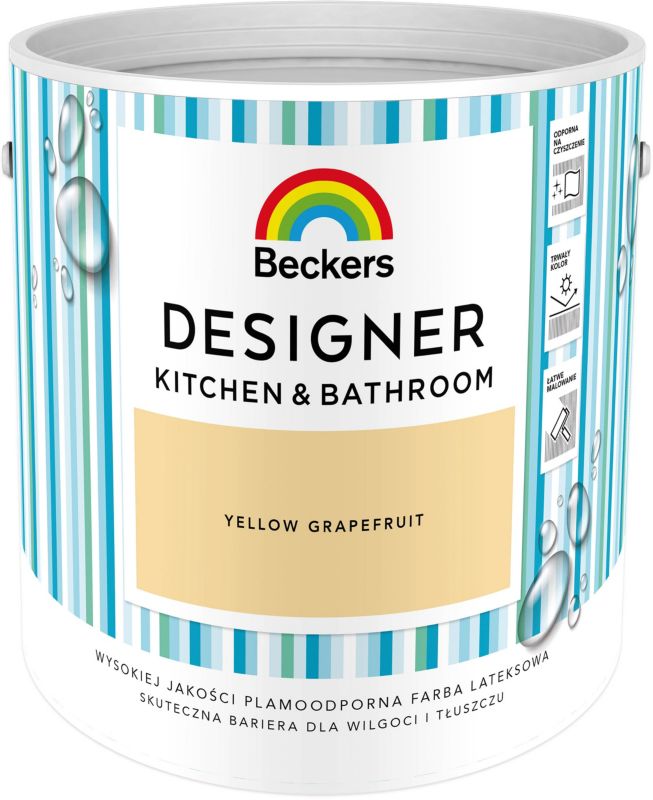 Beckers Designer Kitchen&Bathroom farve Yellow Grapefruit 2,5 l