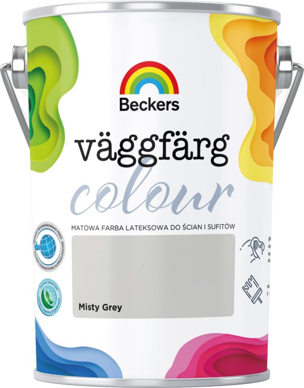 Beckers Vægmaling Colour misty grey 5 l