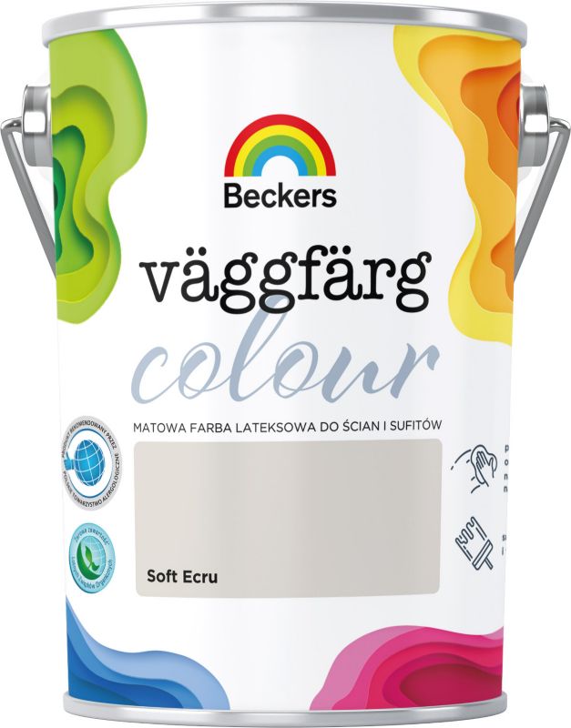 Beckers Vaggfarg Colour farve soft ecru 5 l