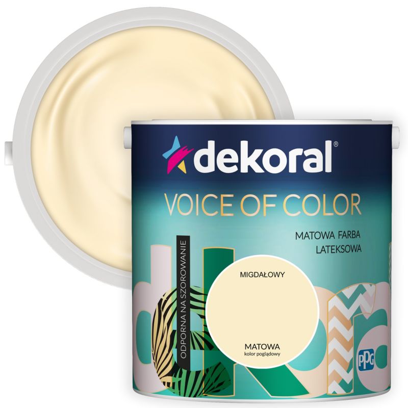 Dekoral Voice of Color farve i mandelfarve 2,5 l