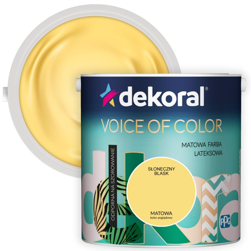 Dekoral Voice of Color farve i farven Solskinsglød 2,5 l