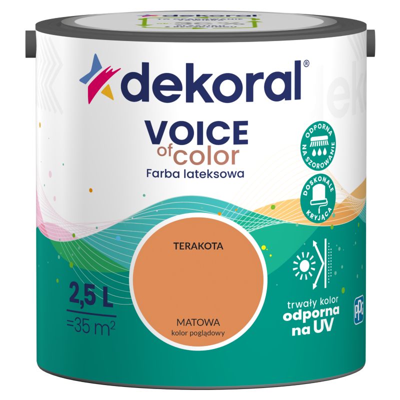 Dekoral Voice of Color farve i terracotta, 2,5 l