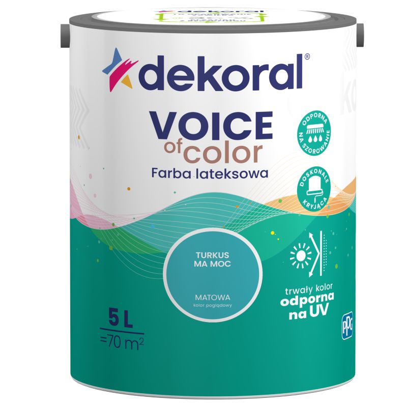 Dekoral Voice of Color farve turkis ma moc 5 l