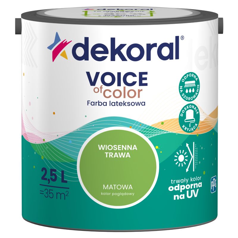 Dekoral Voice of Color farve i farven "Forårgræs" 2,5 l