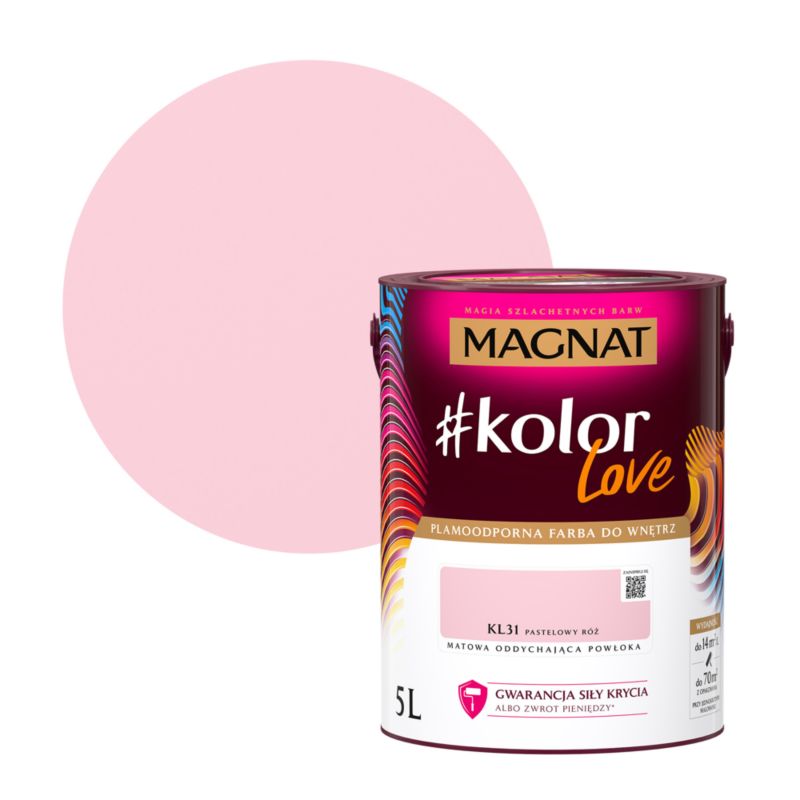 Magnat #kolorLove KL31 farve pastelrosa 5 l