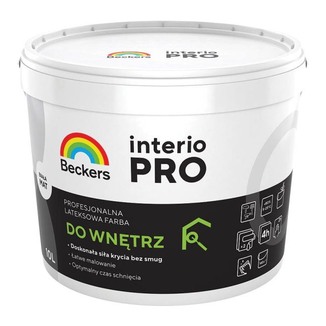 Beckers Interio Pro hvid latexmaling 10 l