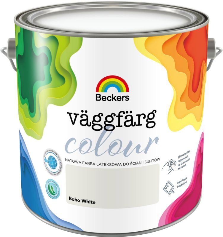 Beckers Vaggfarg Colour lateksmaling boho white 2,5 l
