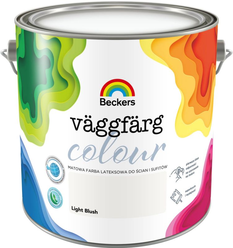 Beckers Vaggfarg Colour lateksmaling light blush 2,5 l