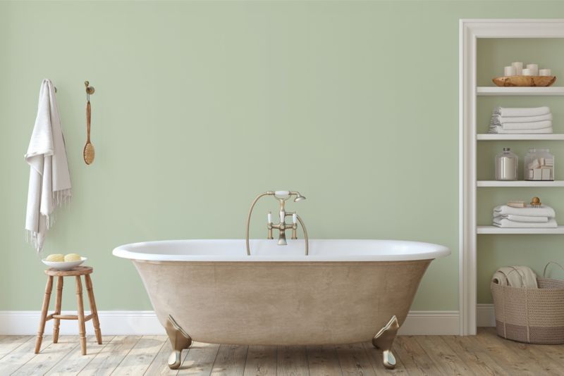 Dekoral latexmaling til badeværelse og køkken i pastel salvie, 2,5 l