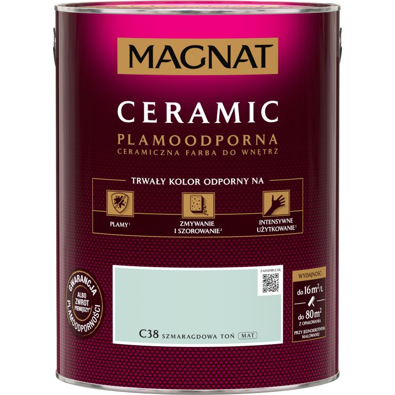 Magnat Ceramic maling C38 smaragdgrøn nuance 5 l