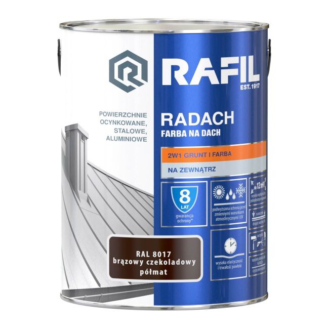 Tagmaling Rafil Radach chokoladebrun RAL8017 5 l