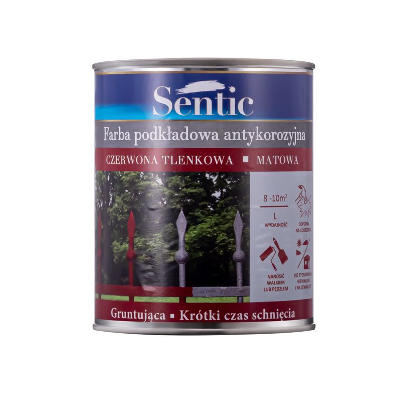 Sentic rød oxidsikret antikorrosionsprimer 0,75 l