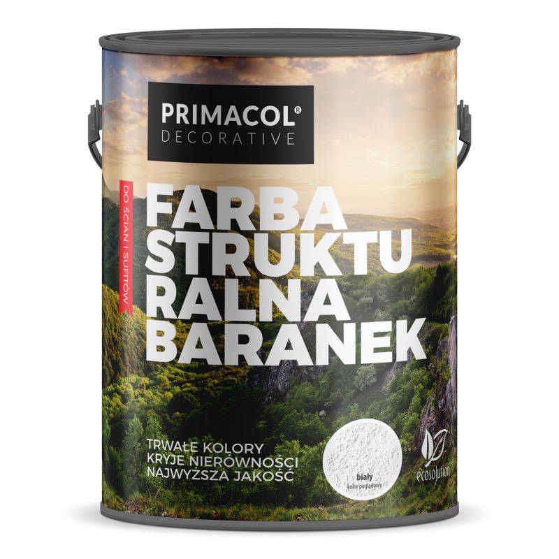 Strukturlak hvid Colours Baranek 5 l