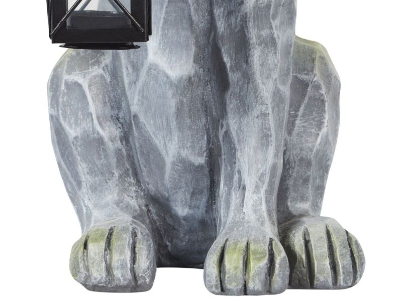 Dekorativ figur Argilly MgO-plade Cottage Klassisk grå 1 stk.