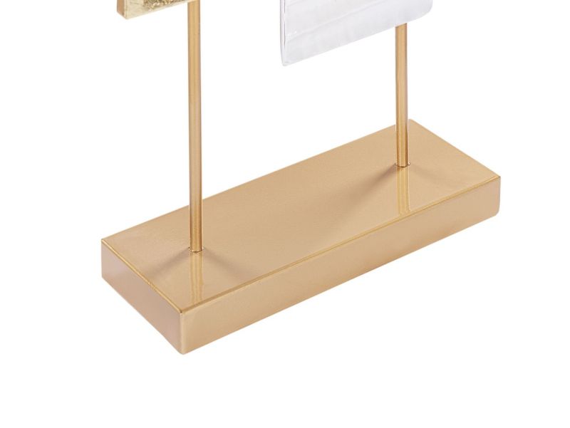 Dekorationsfigur Boron i jern med moderne glamour i guld, 1 stk.