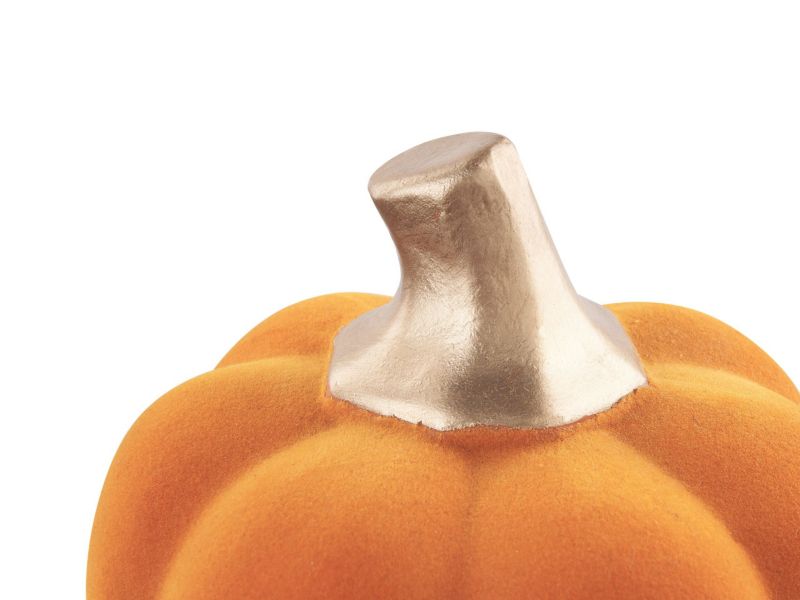 Dekorationsfigur Kalamata keramik velour moderne glamour orange 1 stk.