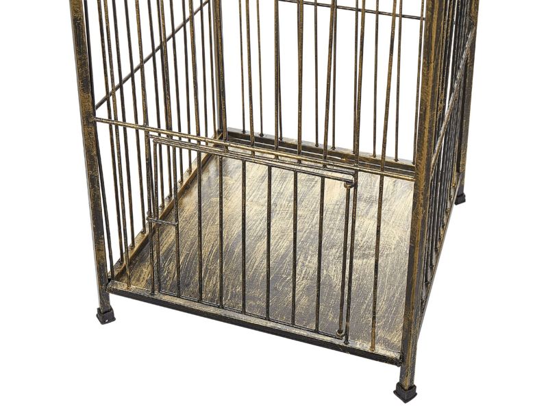 Dekorativ figur lanterne Comoros metal guldfarvet 1 stk.