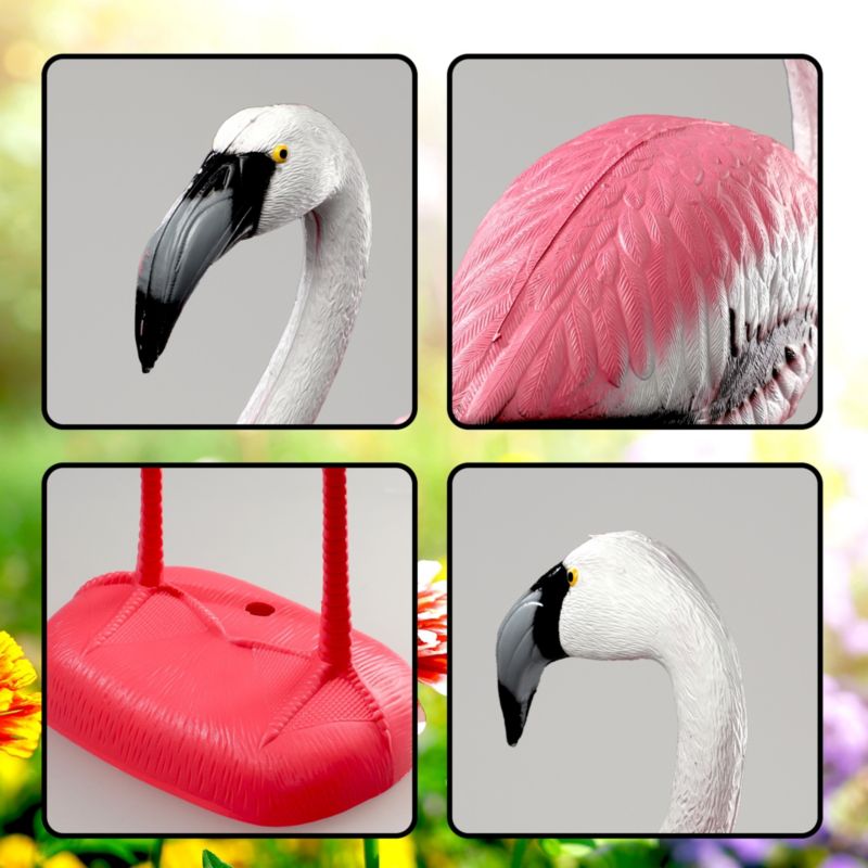 KADAX havefigur flamingo 80 cm stor XXL dekoration til haven 1 stk.