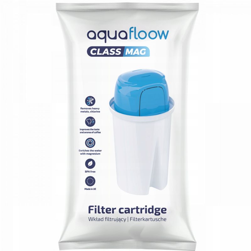 AquaFloow vandfilter med magnesium til filterkander, erstatning til Brita Dafi Classic, 5 stk