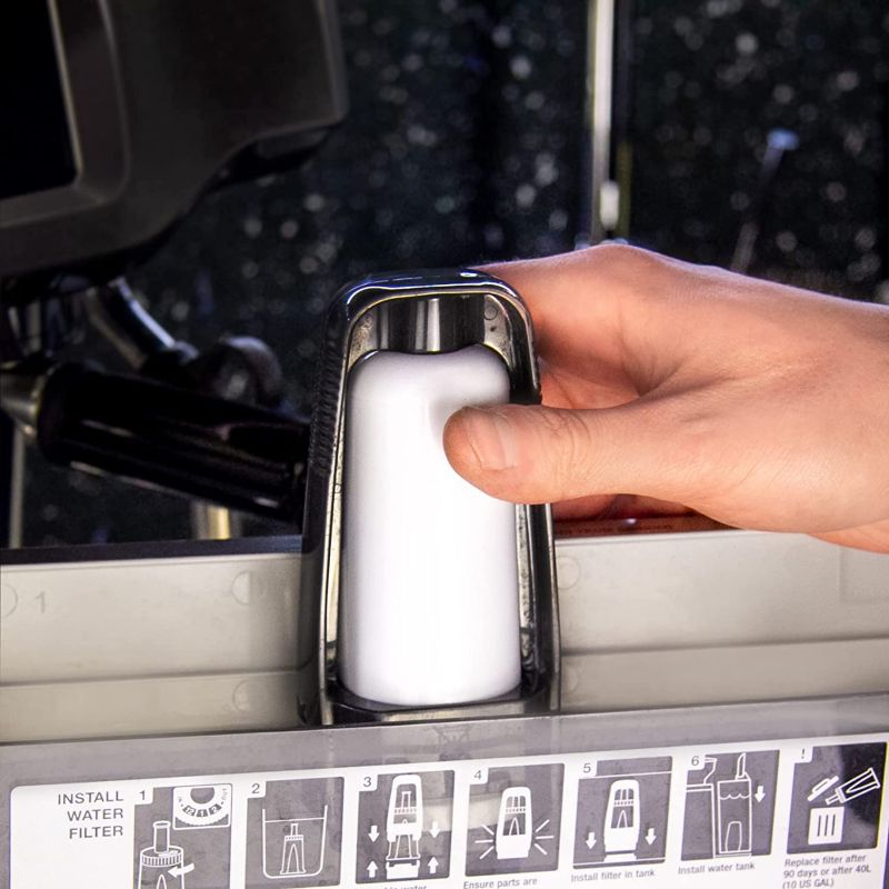 Wessper vandfiltre, erstatning til Sage Breville espressomaskine, SES008 BES008, aktivt kul, 4 stk