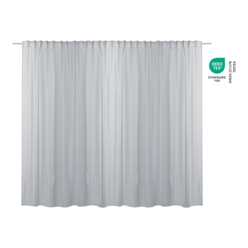 GoodHome Kymbe gardin 280 x 260 cm lysgrå