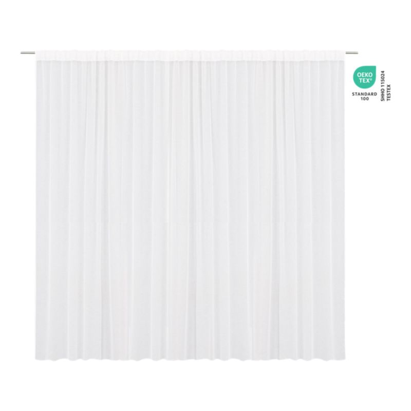 GoodHome Tongi gardin i hør 300 x 300 cm hvid