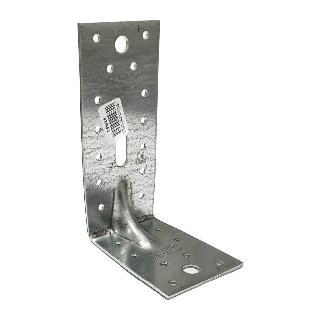 Forstærket Vinkelbeslag 150x90 mm Galvaniseret Stål