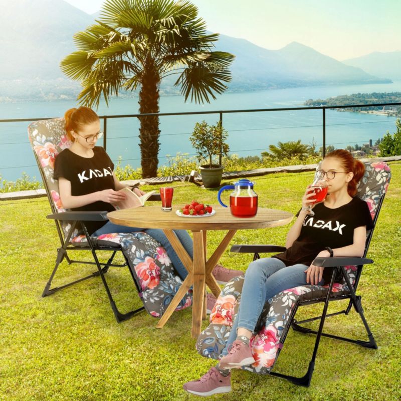 KADAX havefotpæl med justerbar fodskammel og sammenklappelig funktion