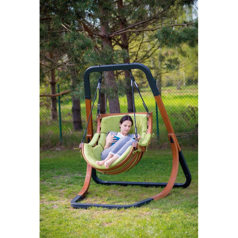 Alpha 4iQ Group hængestol med beige aluminiumsramme, 1 stk.