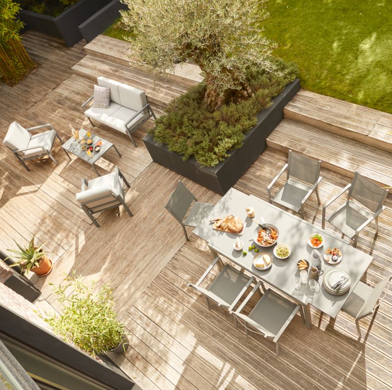 Aluminiumsramme havefåtøj GoodHome Batz grå