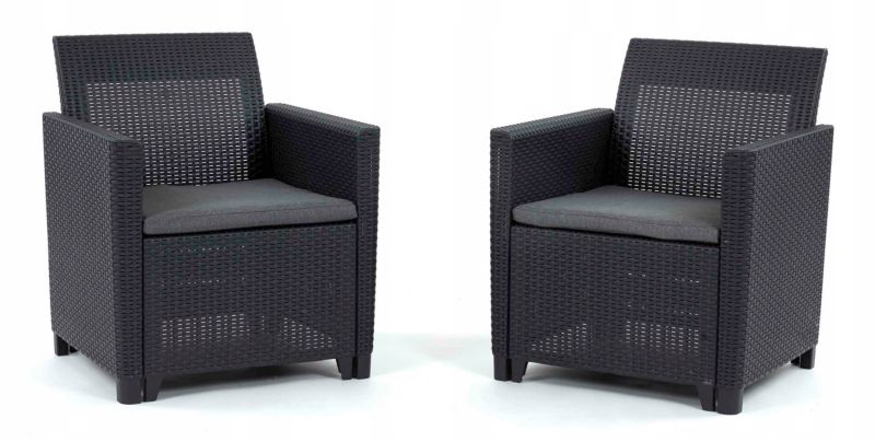 Keter Marie havefåtøjer 2 stk. Grafit, 1 sæt