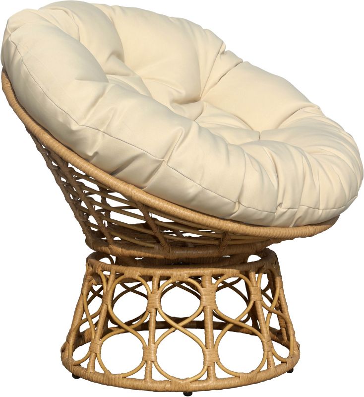 Drejelig havefåtøj Orion i beige rattan