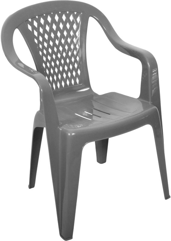 Plastikhavefletstol Diament grå