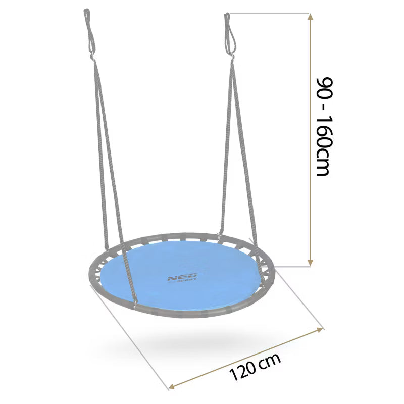 Fugleredegynge 120 cm Blå