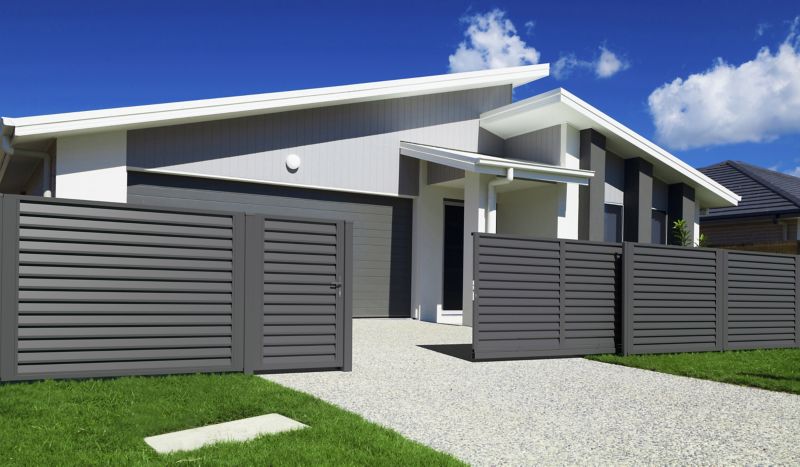 Låge med lås Polargos Imperial 90 x 150 cm galvaniseret antracit venstre