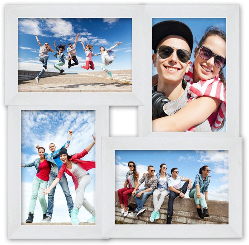 Billedgalleri til 4 fotos 10 x 15 cm hvid