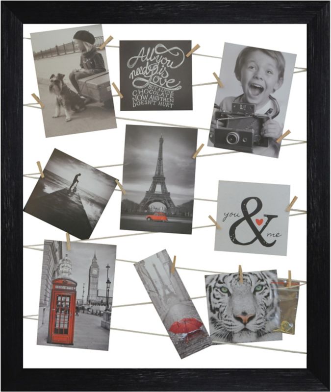 Sort snor-fotogalleri 40 x 50 cm