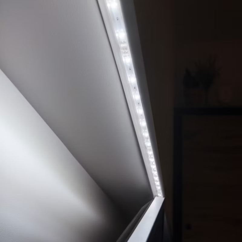Gardinskinne Skjuler PVC Selvklæbende 200 cm
