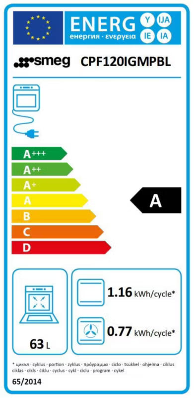 Gaskomfur CPF120IGMPBL 120 cm Sort