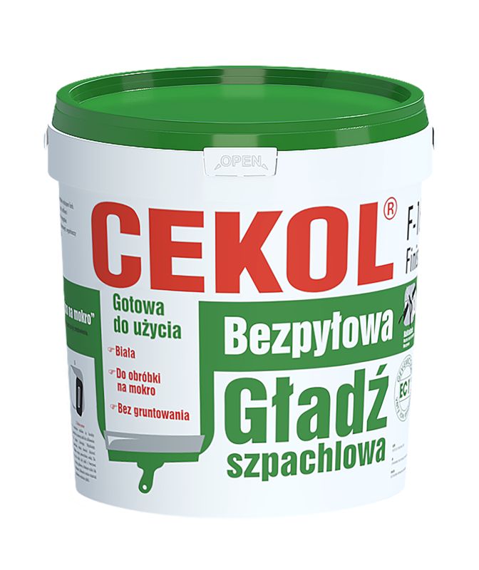 Støvfri spartelmasse Cekol F-16 1,8 kg