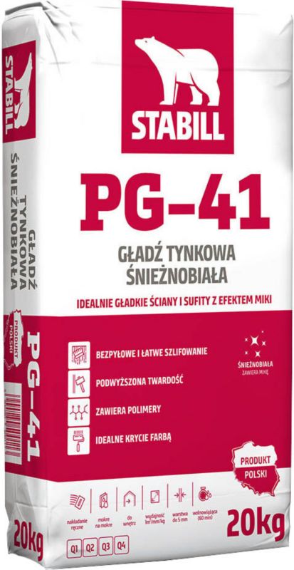 Stabill pudderpuds 20 kg hvid