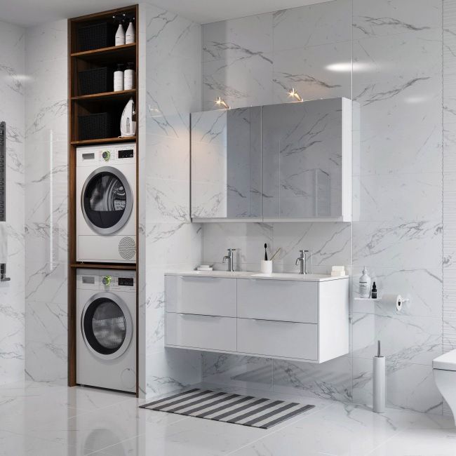 Lomero Ceramstic glaseret flise 60 x 30 cm hvid 1,44 m²