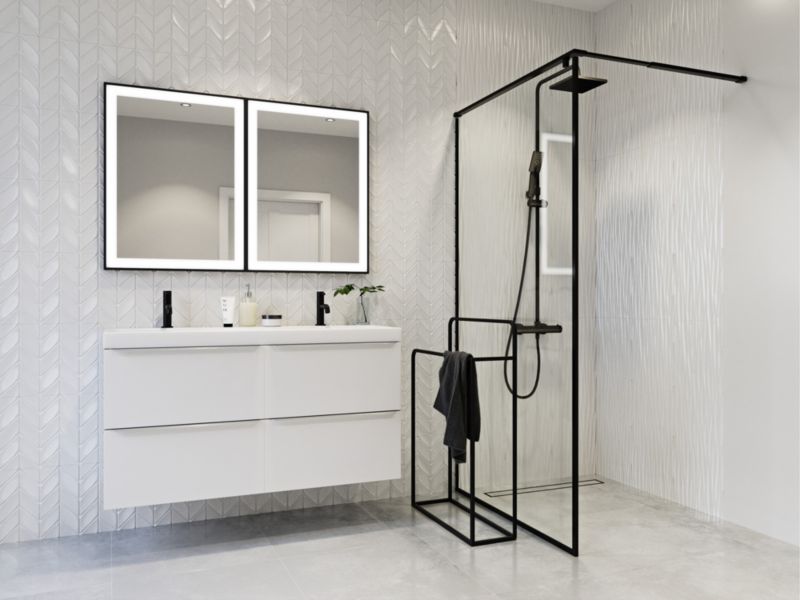 Neve Satin glaseret flise 30 x 90 cm hvid 1,08 m²